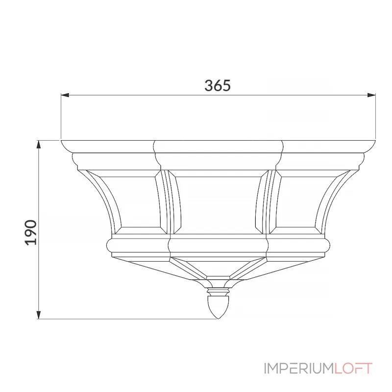Потолочный фонарь Quoizel Newbury QZ-NEWBURY-F-PB от ImperiumLoft