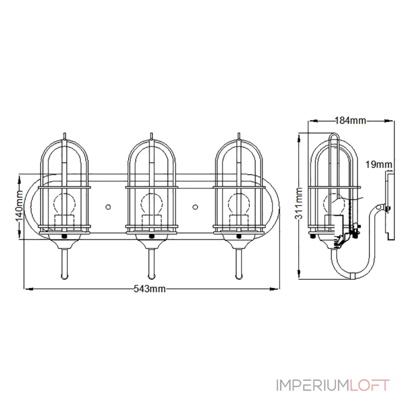 Бра для ванных комнат Feiss Urban restoration QN-URBANREST3 от ImperiumLoft Бра для ванных комнат Feiss Urban restoration QN-URBANREST3 от ImperiumLoft