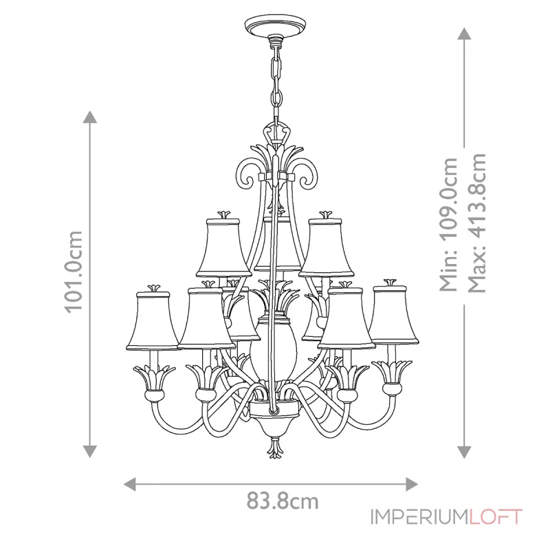 Люстра Hinkley Plantation HK-PLANT10-PL от ImperiumLoft