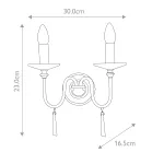 Бра Elstead Lighting Finsbury park FP2-POL-NICKEL от ImperiumLoft