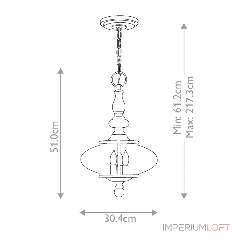 Люстра Hinkley Wexley HK-WEXLEY-3P-HB от ImperiumLoft