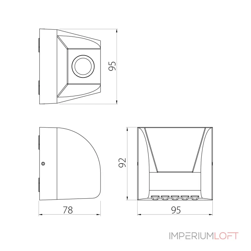 Настенный фонарь Natural Concepts Dwell NC-003031-DG от ImperiumLoft