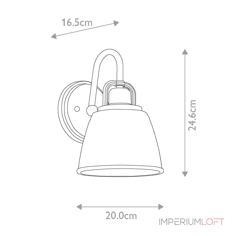 Бра для ванной Quoizel Dublin QZ-DUBLIN1-PC от ImperiumLoft