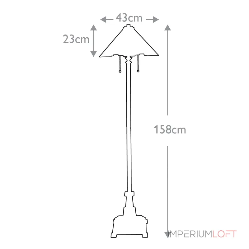 Торшер Quoizel Inglenook QZ-INGLENOOK-FL от ImperiumLoft