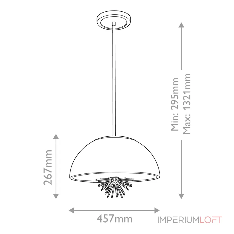 Подвесной светильник Elstead Lighting Staring STARING-3P-DG-OPAL от ImperiumLoft
