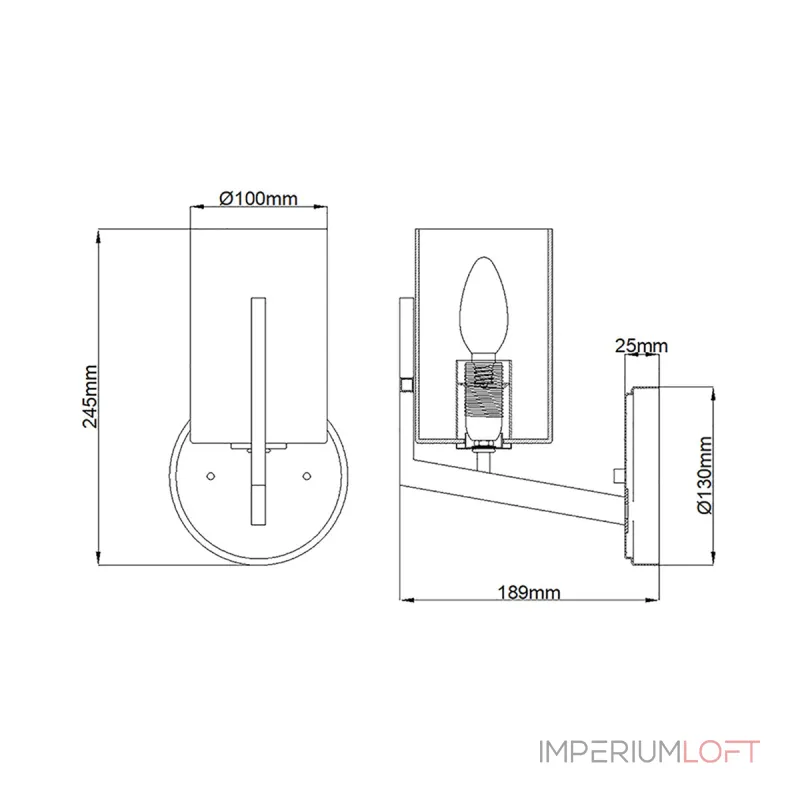 Бра Kichler Nye QN-NYE1-BNB от ImperiumLoft