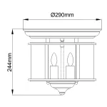 Потолочный светильник Hinkley Gentry HK-GENTRY-F-PB от ImperiumLoft