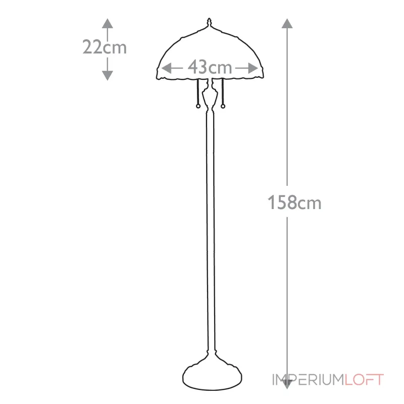 Торшер Quoizel Larissa QZ-LARISSA-FL от ImperiumLoft