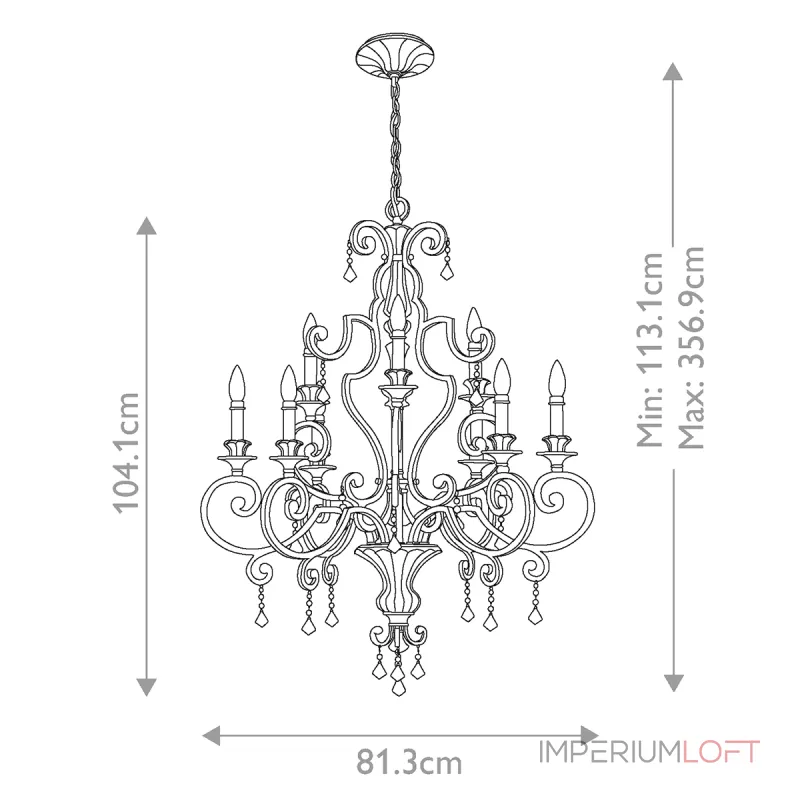 Люстра Quoizel Marquette QZ-MARQUETTE9 от ImperiumLoft Люстра Quoizel Marquette QZ-MARQUETTE9 от ImperiumLoft
