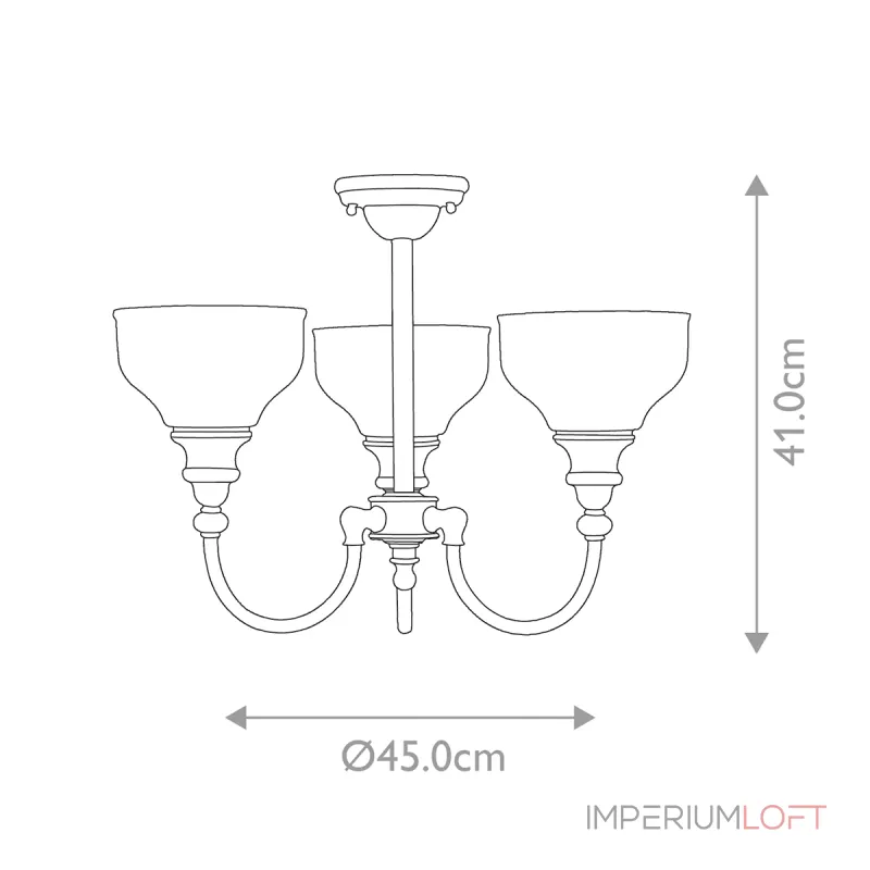 Люстра для ванной Elstead Lighting Cheadle BATH-CD3 от ImperiumLoft
