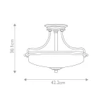 Потолочный светильник Quoizel Griffin QZ-GRIFFIN-SFS-WS от ImperiumLoft