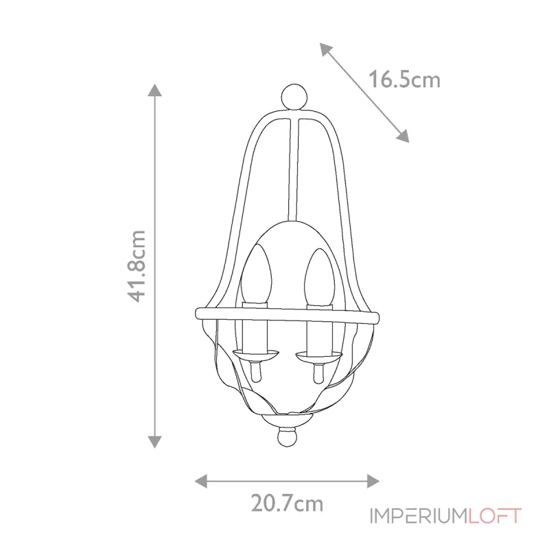 Бра Quoizel Bradbury QZ-BRADBURY2-AWH от ImperiumLoft Бра Quoizel Bradbury QZ-BRADBURY2-AWH от ImperiumLoft