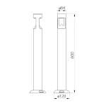 Фонарный столб Natural Concepts Dwell NC-003249-60-SB от ImperiumLoft