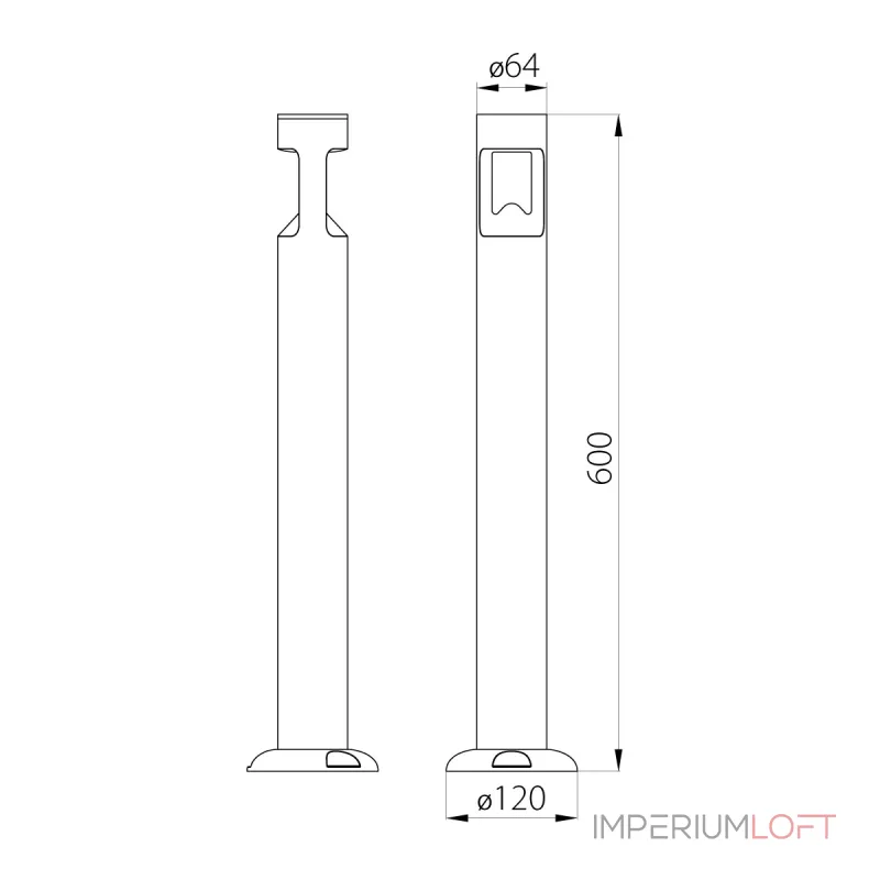 Фонарный столб Natural Concepts Dwell NC-003249-60-SB от ImperiumLoft Фонарный столб Natural Concepts Dwell NC-003249-60-SB от ImperiumLoft