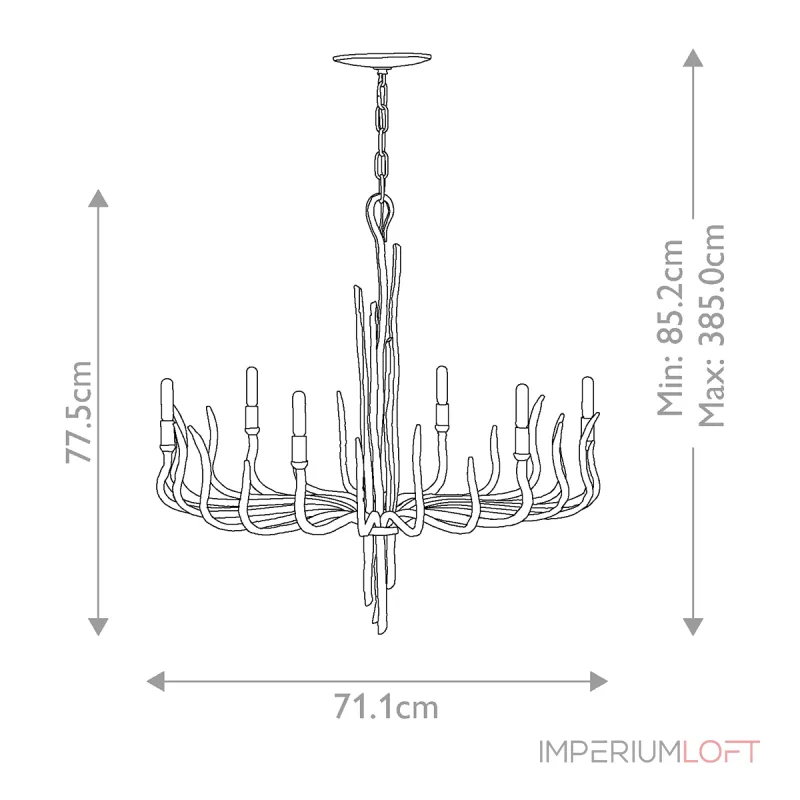 Люстра Hinkley Spyre HK-SPYRE6C-CPG от ImperiumLoft