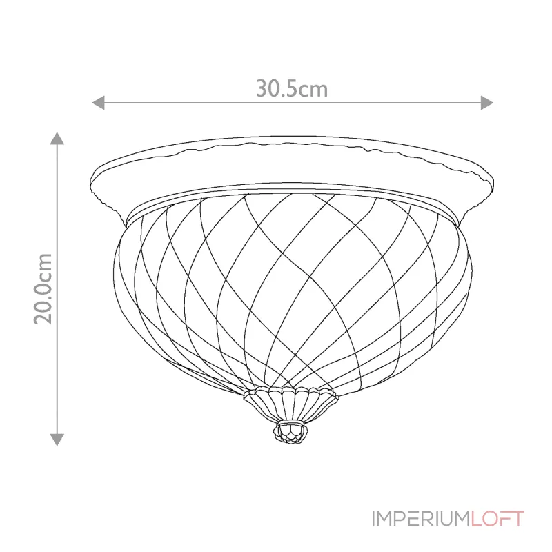 Потолочный светильник Hinkley Plantation HK-PLANTATION-FS-BB от ImperiumLoft