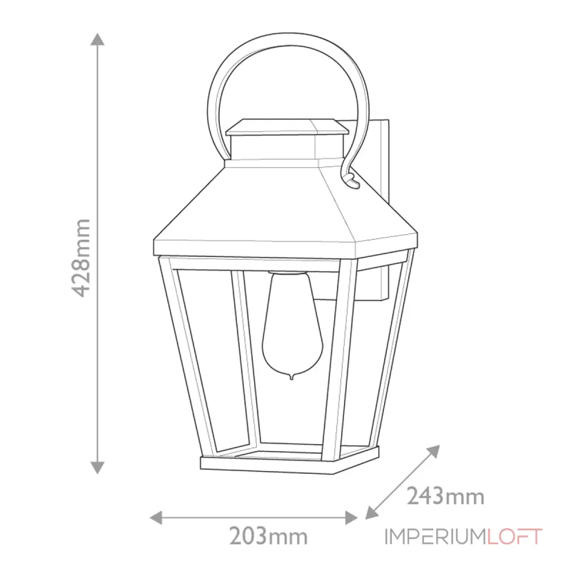 Настенный фонарь Hinkley Dawson HK-DAWSON-M от ImperiumLoft