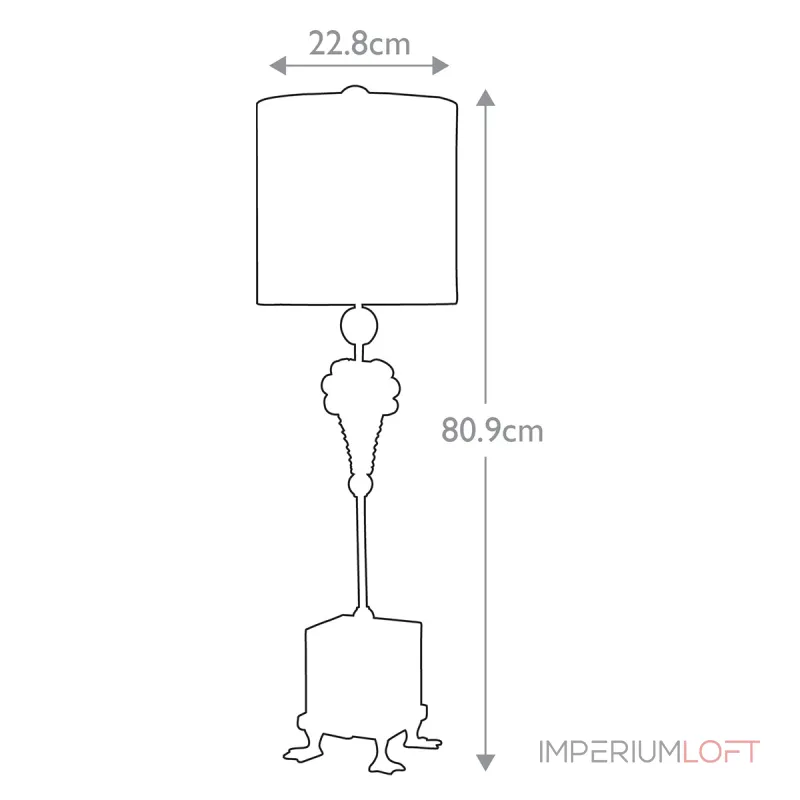 Настольная лампа Flambeau Pompadour x FB-POMPADOURX-TL от ImperiumLoft