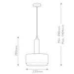 Подвесной светильник Hinkley Cedric HK-CEDRIC-P-M-BK от ImperiumLoft