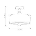 Потолочный светильник Hinkley Zelda HK-ZELDA-SF-PN от ImperiumLoft