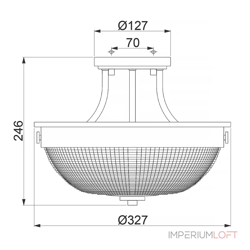 Потолочный светильник Quoizel Mantle QZ-MANTLE-SF-WS от ImperiumLoft Потолочный светильник Quoizel Mantle QZ-MANTLE-SF-WS от ImperiumLoft