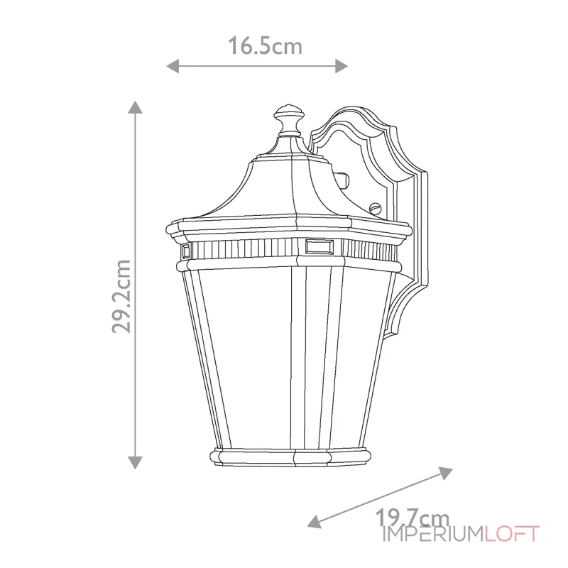 Настенный фонарь Feiss Cotswold lane FE-COTSLN2-S-BK от ImperiumLoft
