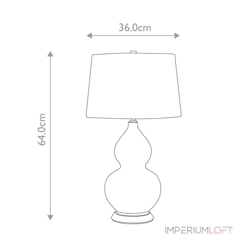 Настольная лампа Elstead Lighting Isla ISLA-AB-TL-PURPLE от ImperiumLoft