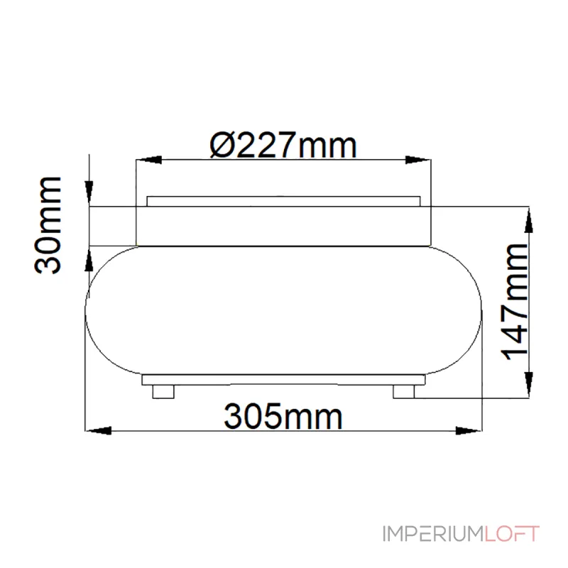 Потолочный светильник Quoizel Trilogy QZ-TRILOGY-FS-BN от ImperiumLoft