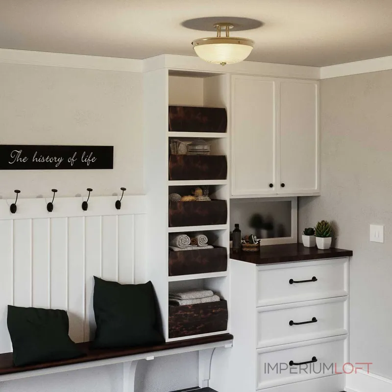 Потолочный светильник Quoizel Mantle QZ-MANTLE-SF-WS от ImperiumLoft Потолочный светильник Quoizel Mantle QZ-MANTLE-SF-WS от ImperiumLoft