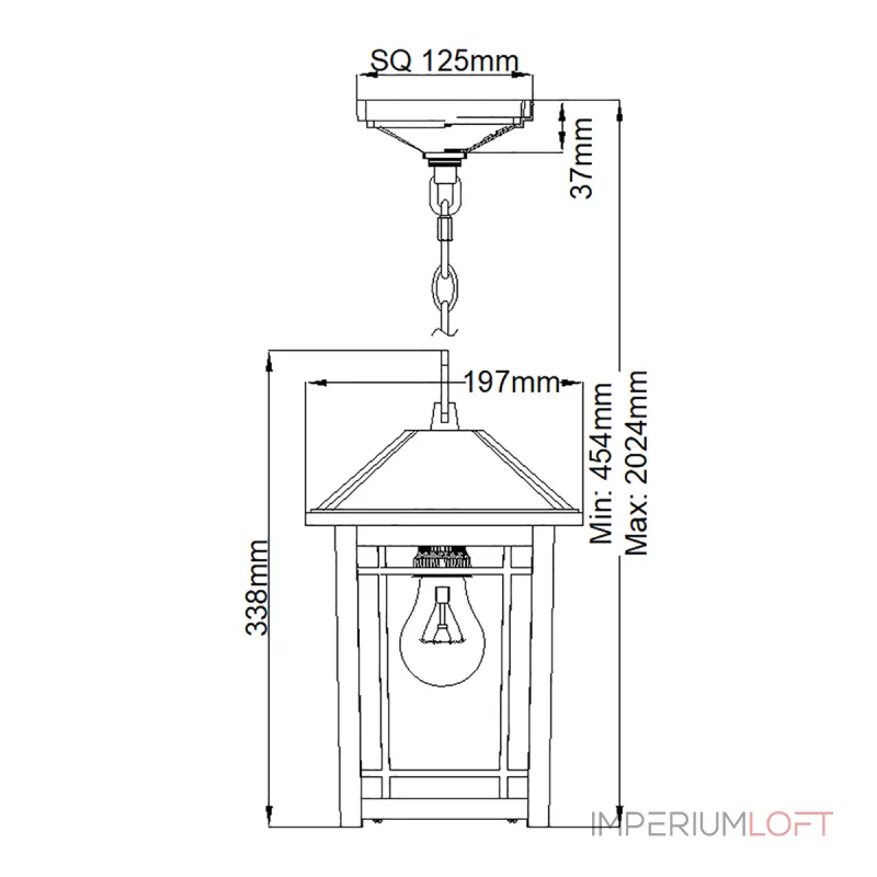 Подвесной фонарь Quoizel Cedar point QZ-CEDAR-POINT8-M-BK от ImperiumLoft Подвесной фонарь Quoizel Cedar point QZ-CEDAR-POINT8-M-BK от ImperiumLoft