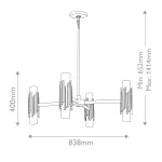 Люстра Elstead Lighting Marvele MARVELE8-AB-OPAL от ImperiumLoft