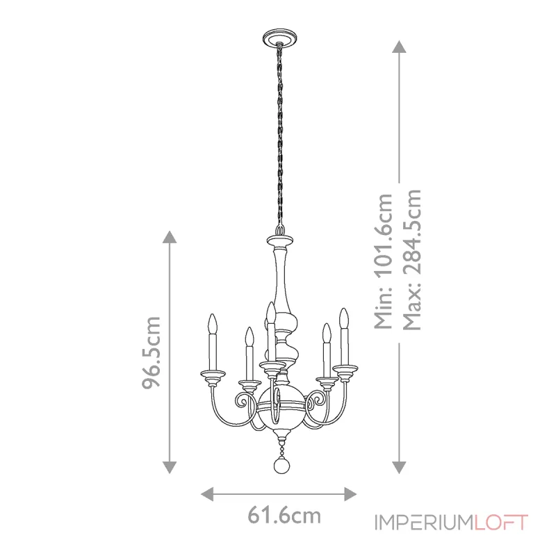 Люстра Kichler Rosalie KL-ROSALIE-5B от ImperiumLoft