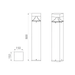 Фонарный столб Natural Concepts Dwell NC-003240-80-DG от ImperiumLoft