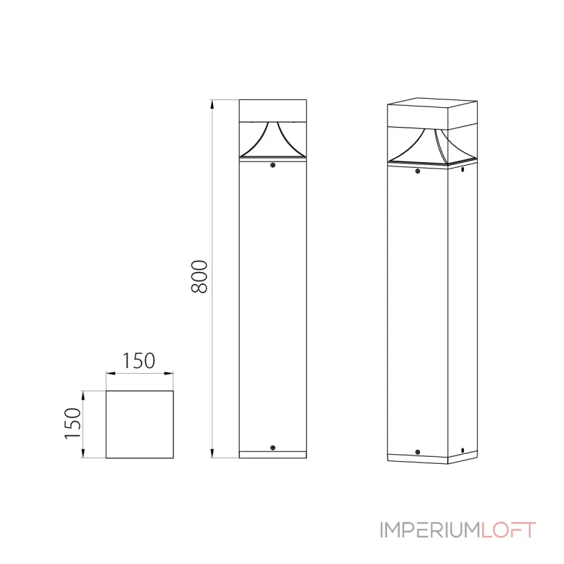 Фонарный столб Natural Concepts Dwell NC-003240-80-DG от ImperiumLoft