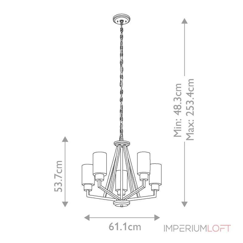 Люстра Kichler Deryn KL-DERYN5-NBR от ImperiumLoft Люстра Kichler Deryn KL-DERYN5-NBR от ImperiumLoft