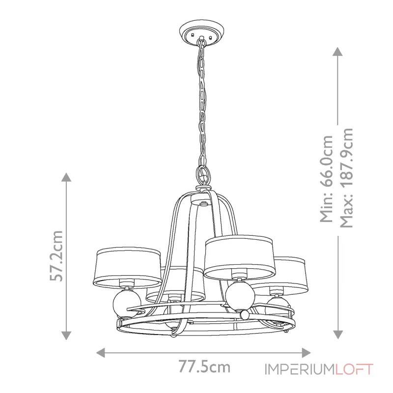 Люстра Quoizel Gotham QZ-GOTHAM4-BB от ImperiumLoft