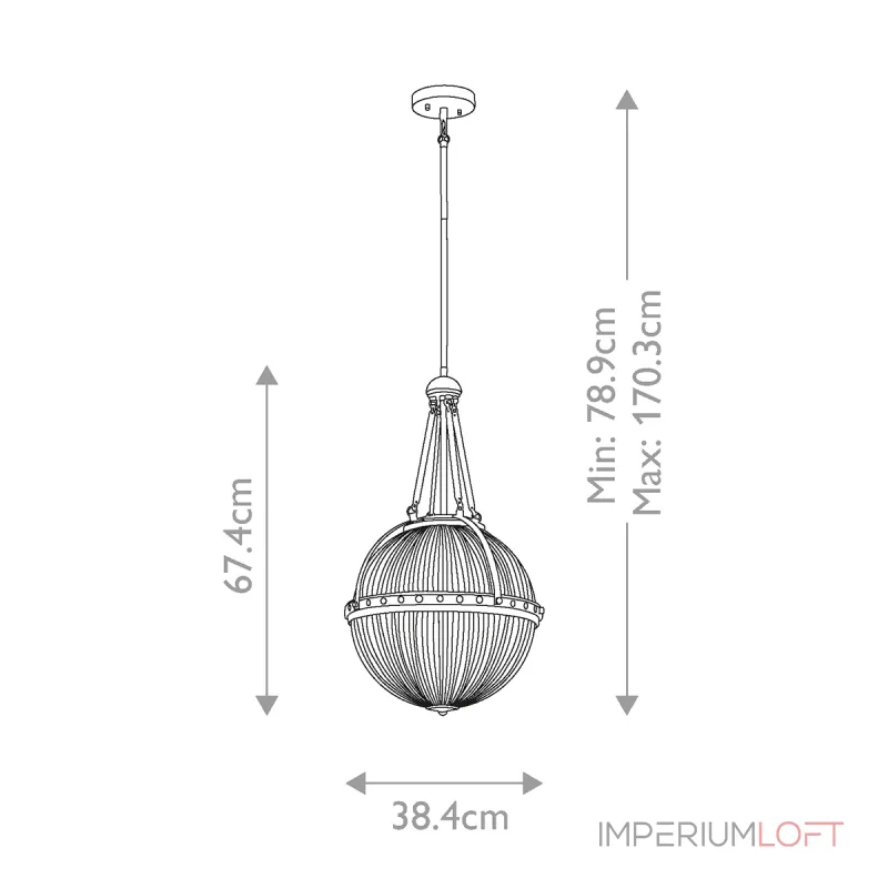 Подвесной светильник Kichler Aster KL-ASTER-P-NBR от ImperiumLoft