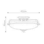 Потолочный светильник Quoizel Griffin QZ-GRIFFIN-F-C-PNAB от ImperiumLoft