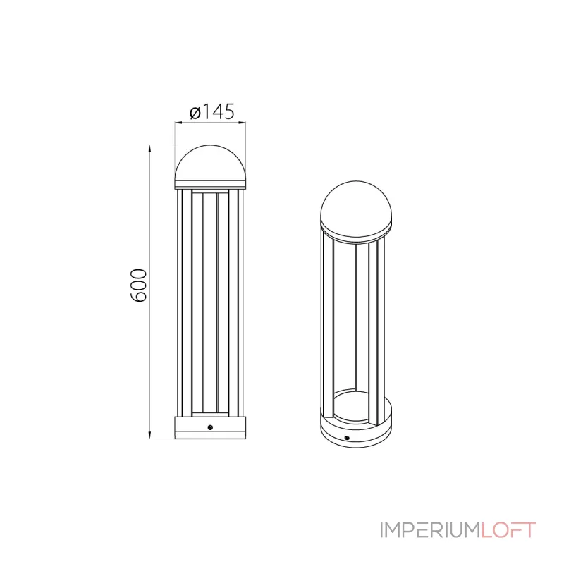 Фонарный столб Natural Concepts Dwell NC-013102RH-60-SB от ImperiumLoft