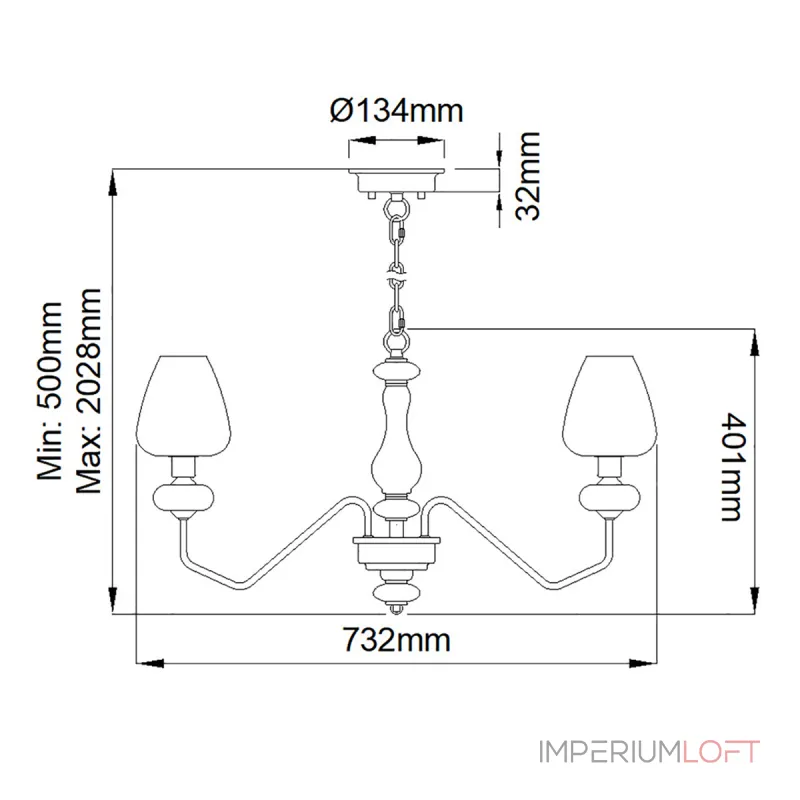 Люстра Elstead Lighting Armand DL-ARMAND5-AB от ImperiumLoft