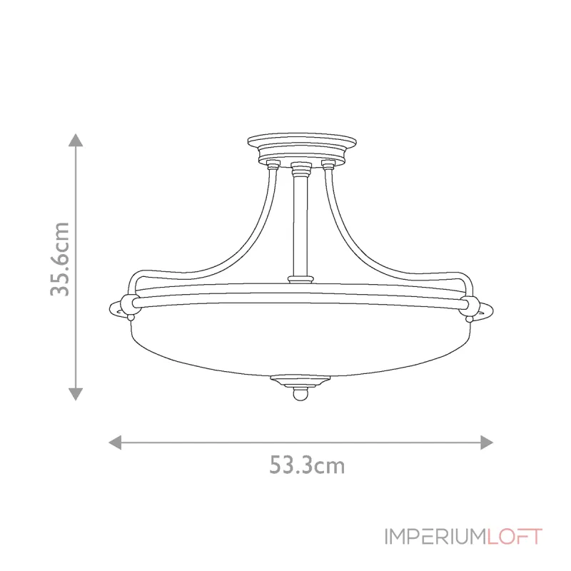 Потолочный светильник Quoizel Griffin QZ-GRIFFIN-SFM-AN от ImperiumLoft Потолочный светильник Quoizel Griffin QZ-GRIFFIN-SFM-AN от ImperiumLoft