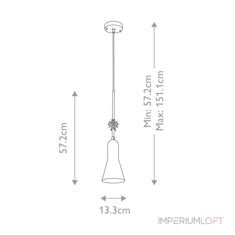 Подвесной светильник Elstead Lighting Etoile ETOILE-P-S-AB от ImperiumLoft