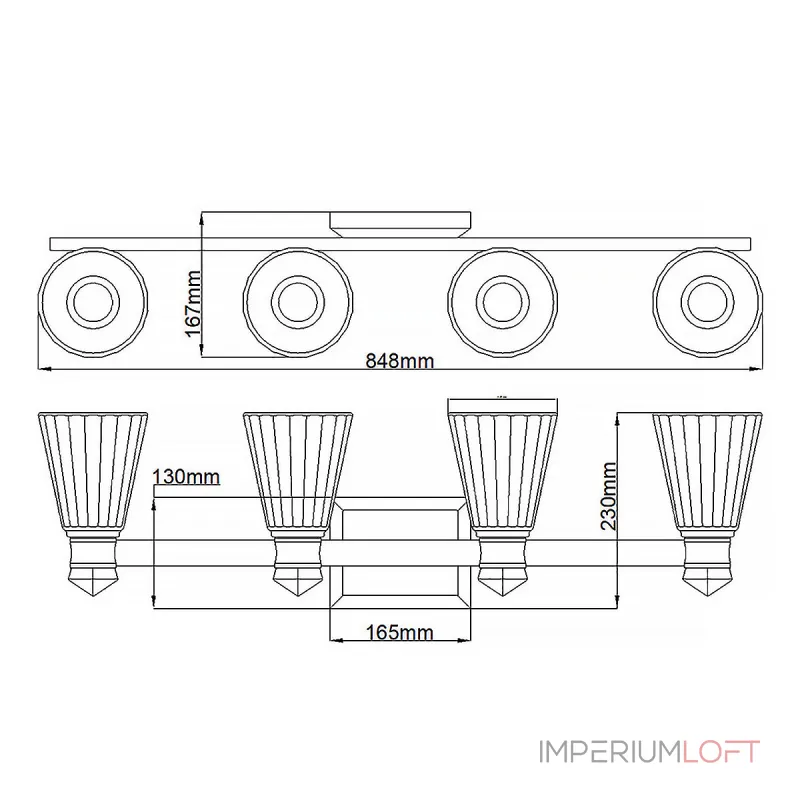 Бра для ванных комнат Kichler Kayva QN-KAYVA4-PN от ImperiumLoft Бра для ванных комнат Kichler Kayva QN-KAYVA4-PN от ImperiumLoft