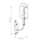 Бра Feiss Brianna FE-BRIANNA1-PN от ImperiumLoft
