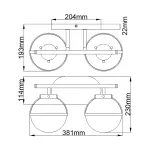 Бра для ванных комнат Hinkley Hollis HK-HOLLIS2-O-HB-BATH от ImperiumLoft