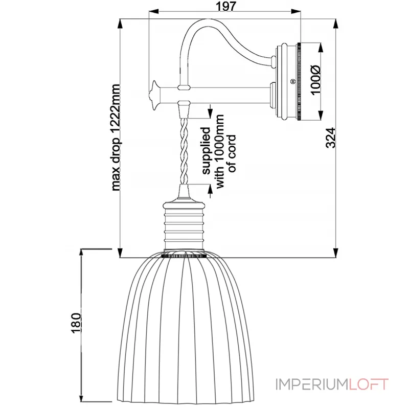 Бра Elstead Lighting Douille DOUILLE1-AB от ImperiumLoft