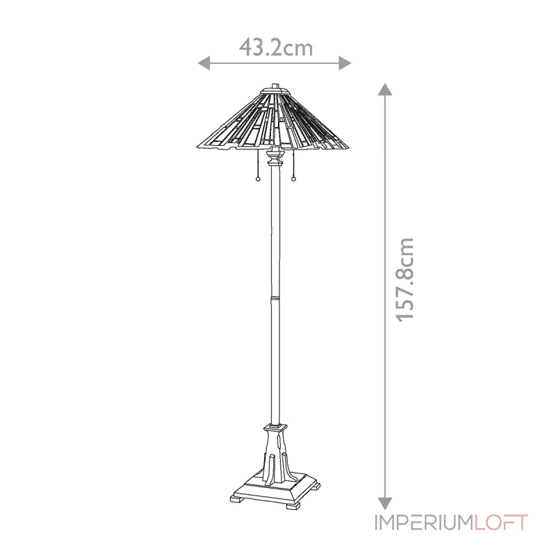 Торшер Quoizel Maybeck QZ-MAYBECK-FL от ImperiumLoft