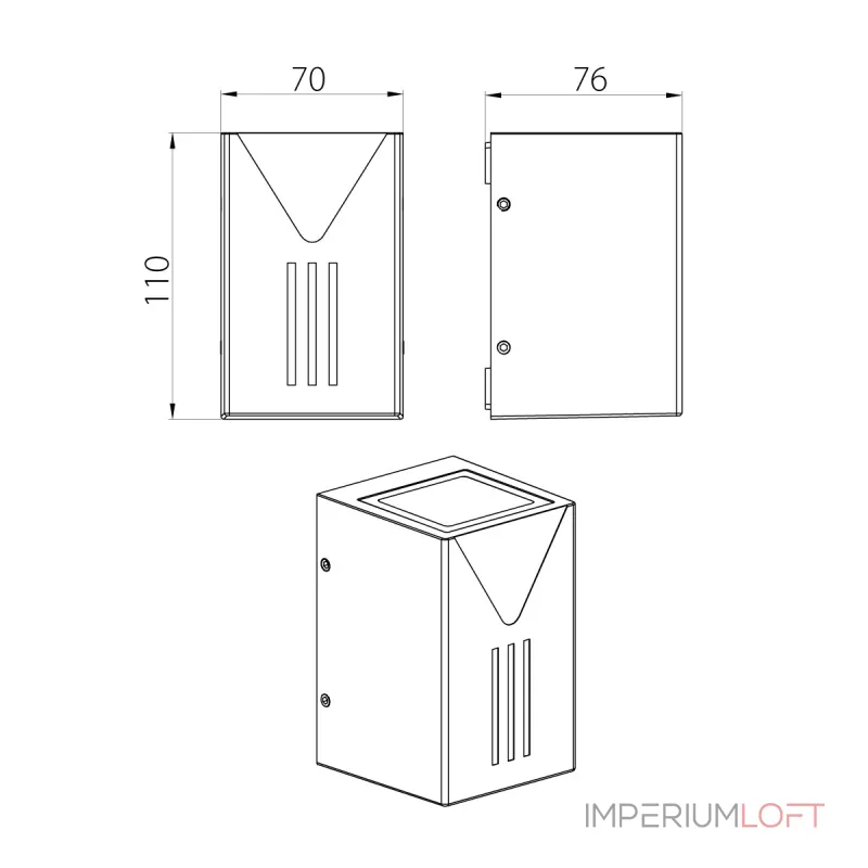 Настенный фонарь Natural Concepts Dwell NC-003333-SB от ImperiumLoft Настенный фонарь Natural Concepts Dwell NC-003333-SB от ImperiumLoft