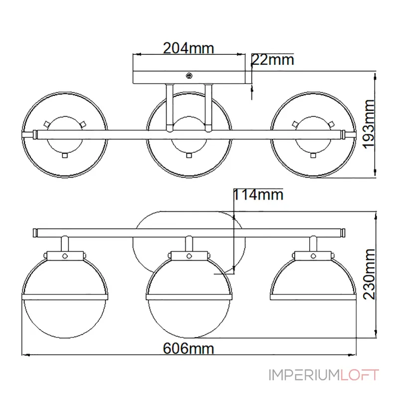 Бра для ванных комнат Hinkley Hollis HK-HOLLIS3-C-BK-BATH от ImperiumLoft Бра для ванных комнат Hinkley Hollis HK-HOLLIS3-C-BK-BATH от ImperiumLoft