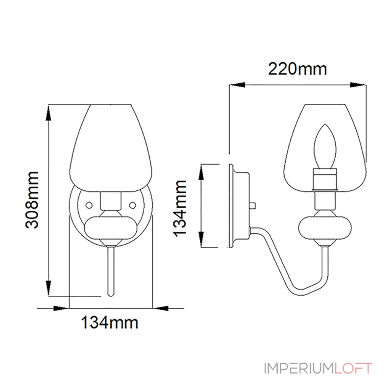 Бра Elstead Lighting Armand DL-ARMAND1-AB от ImperiumLoft